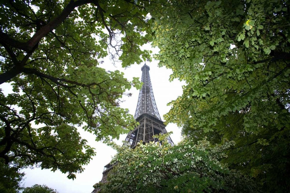 France, Paris Portion of Eiffel Tower in daytime art print by Jim Zuckerman for $57.95 CAD